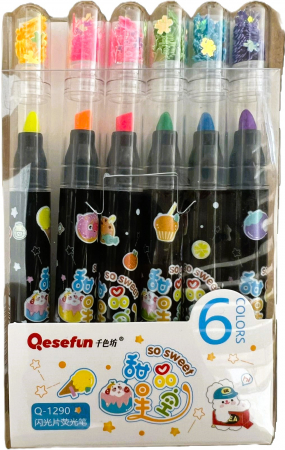 Textmarkere - Textmarker 6 culori/set