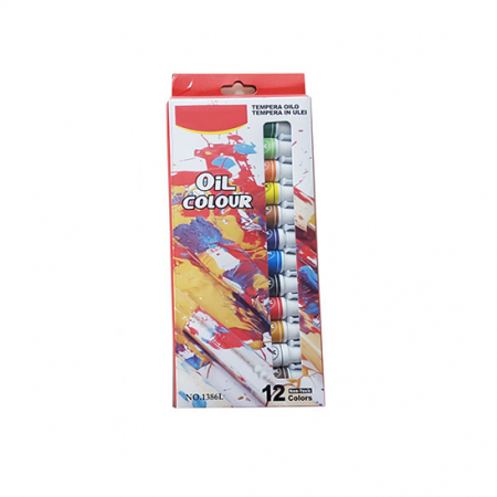 Acuarele, Tempera, Guase, Pensule - TEMPERA OIL 12CUL