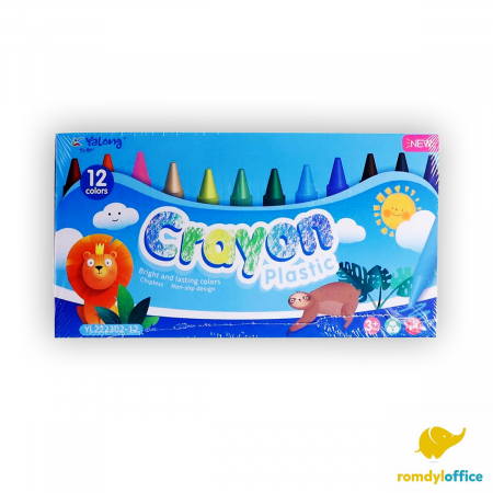 Creioane colorate - YL222302-12 CREIOANE CERATE JUMBO 12CUL YALONG