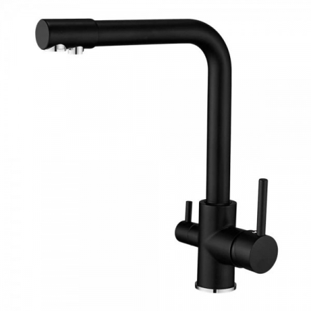 Baterii - Baterie cu 3 cai, negru mat