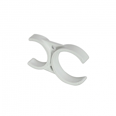 Cleme - Clema dubla alba pentru filtre In-Line 2" x 2.5"