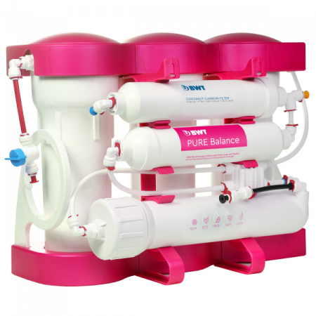 Osmoza inversa - Osmoza inversa premium, BWT P'URE Balance PINK, 6 stadii, eficienta ridicata, remineralizare cu calciu si magneziu