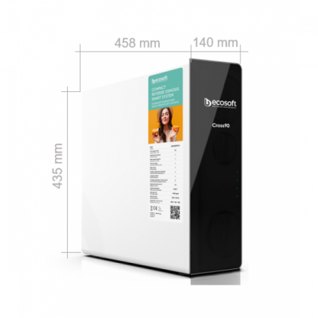 Sistem de osmoza inversa cu debit direct, Ecosoft Cross90, 1.5 litri/min, baterie smart cu indicator [1]