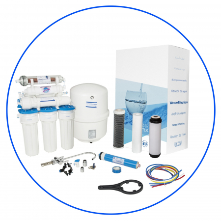 Osmoza inversa - Sisteme de osmoză inversă în 7 trepte cu cartușe de mineralizare și ionizare