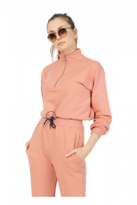 Trening sport de dama, format din bluza si pantaloni, Roz [1]