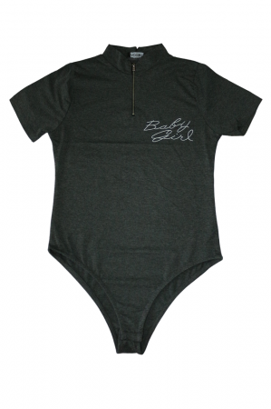 Body casual din bumbac imprimeu cu text Baby Girl [1]