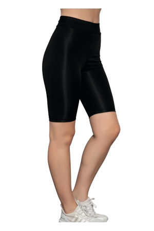 Colanti dama - Colanti scurti cu talie inalta, potriviti pentru fitness/casual, culoare Negru