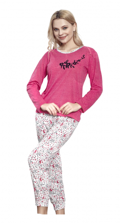Femei - Pijama dama, confortabila si eleganta, fucsia
