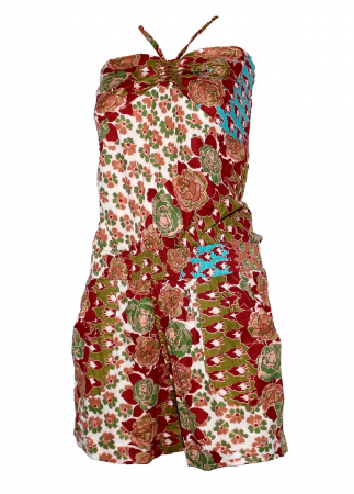 Femei - Salopeta dama, bumbac, multicolor