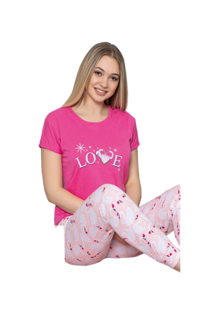 Pijama dama, confortabila si eleganta, fucsia [1]