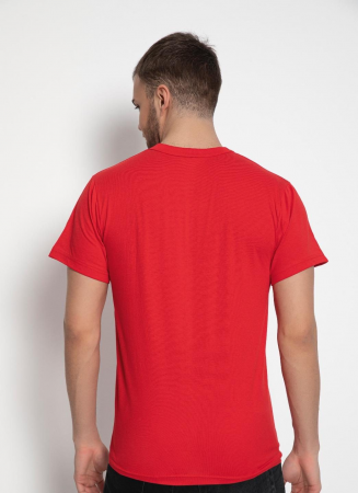 Tricou barbati, imprimeu simplu - fara model, rosu [1]