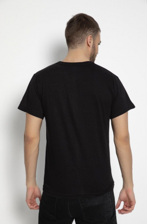 Tricou barbati, imprimeu simplu - fara model, Negru [1]