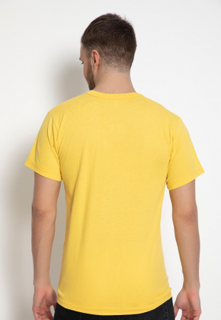 Tricou barbati, imprimeu simplu - fara model, Galben [1]