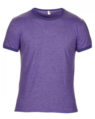 Tricou cu decolteu rotund, la baza gatului, culoare mov [2]