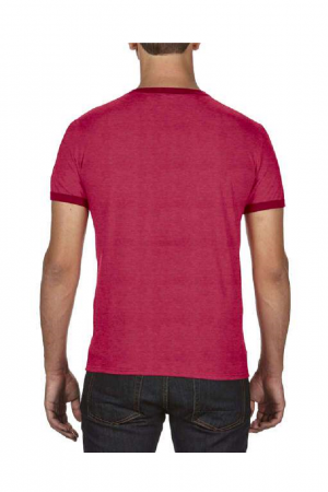 Tricou cu decolteu rotund, la baza gatului, Rosu [1]