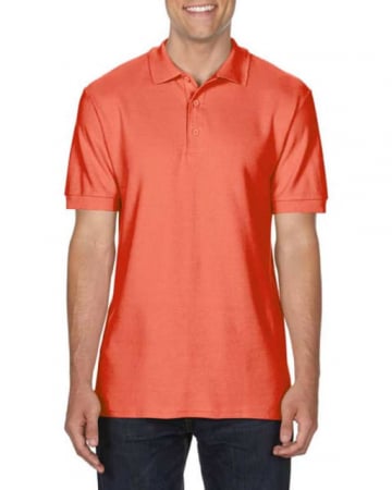 Model Polo - Tricou polo pentru barbati, material bumbac, culoare rosu salmon