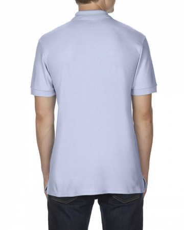 Tricou polo pentru barbati, material bumbac si elastan, culoare albastru deschis [2]