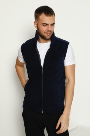 Veste barbati - Vesta Barbati - textura material Polar - Bleumarin