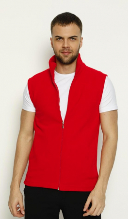 Veste barbati - Vesta Barbati - textura material Polar - Rosu