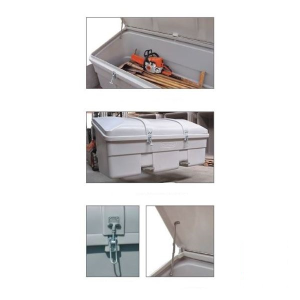 Cutie depozitare scule pentru autovehicule 750 l, gri [4]