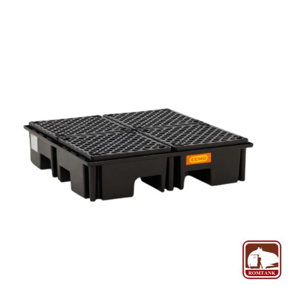 Cuva de retentie din PE cu gratar 123x123x29 cm, volum 220 l [3]
