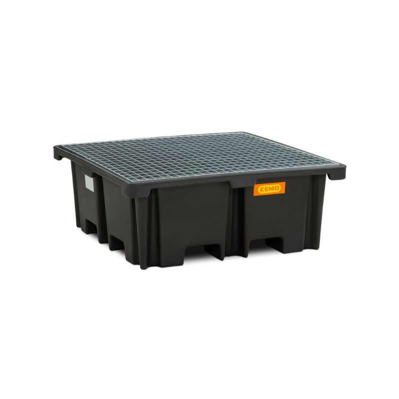 Cuva de retentie din PE cu gratar metalic 129x129x48 cm, volum 400 l [2]