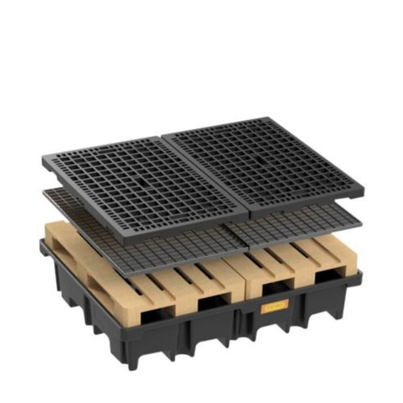 Cuva retentie din PE cu gratar metalic 167x127x36 cm, volum 425 l [3]