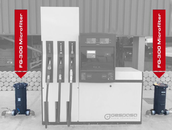Microfiltru absorbant de apa cu carcasa din aluminiu, FG-300, F2'' [4]