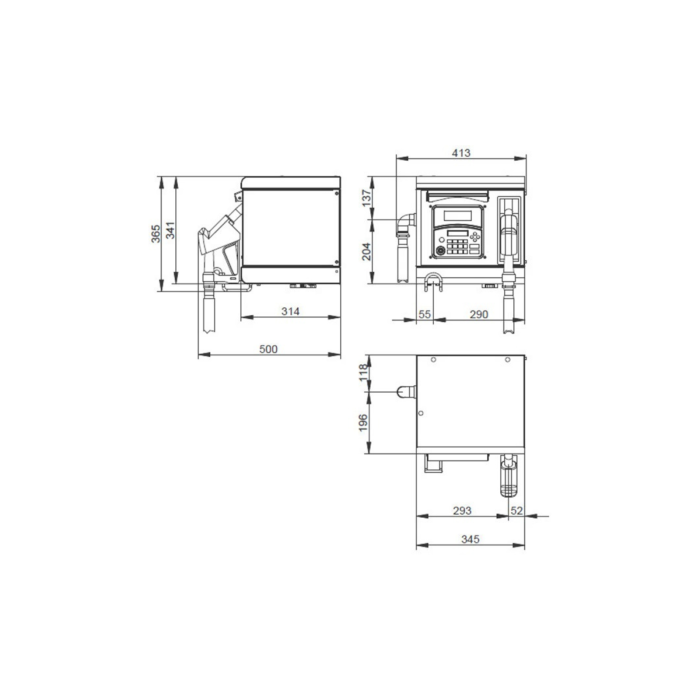 Pompa digitala CUBE 70 MC AGILIS, 220V, monitorizare 250 utilizatori [4]