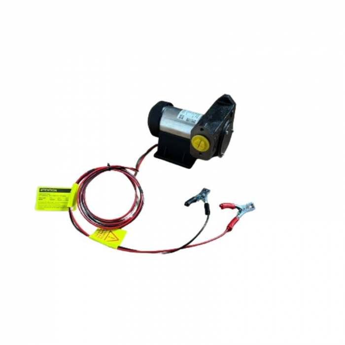Pompa electrica transfer motorina IRON-50, 24V, cablu 4m si clesti [2]