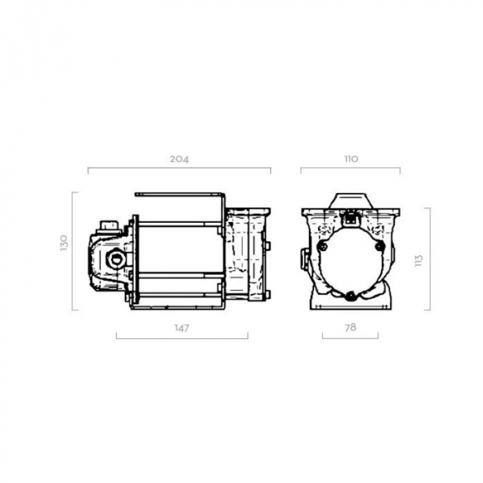 Pompa transfer motorina BP3000 12V INLINE 3/4'' BSP [2]