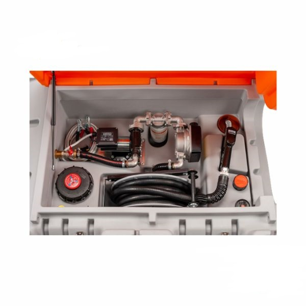 Rezervor mobil pentru motorina CUBE Mobil Premium, 980 L, pompa Cematic Duo 24/12V [3]