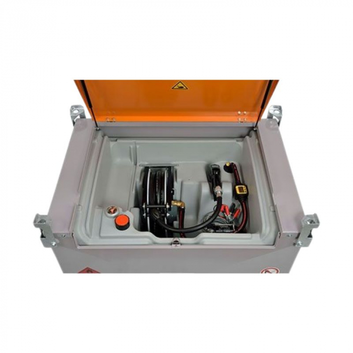 Rezervor mobil pentru motorina DT-Mobil PRO PE 440l Premium, 12V, debitmetru si tambur furtun [2]