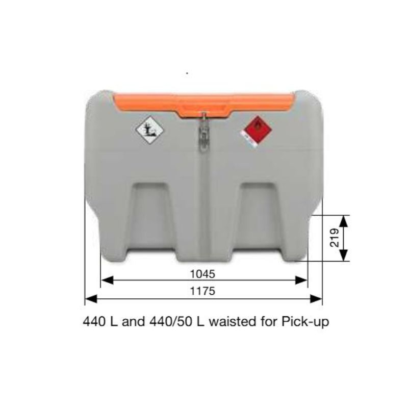 Rezervor mobil pentru motorina DT-Mobile Easy 440 l, 12 V, CENTRI SP30, 30l/min, cu capac [4]