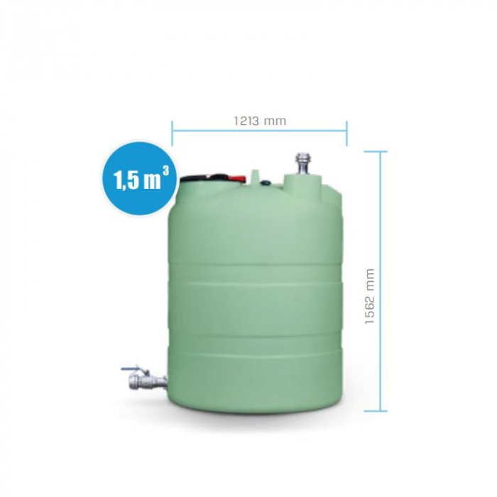 Rezervor pentru fertilizanti lichizi, perete simplu, 1500 litri [2]