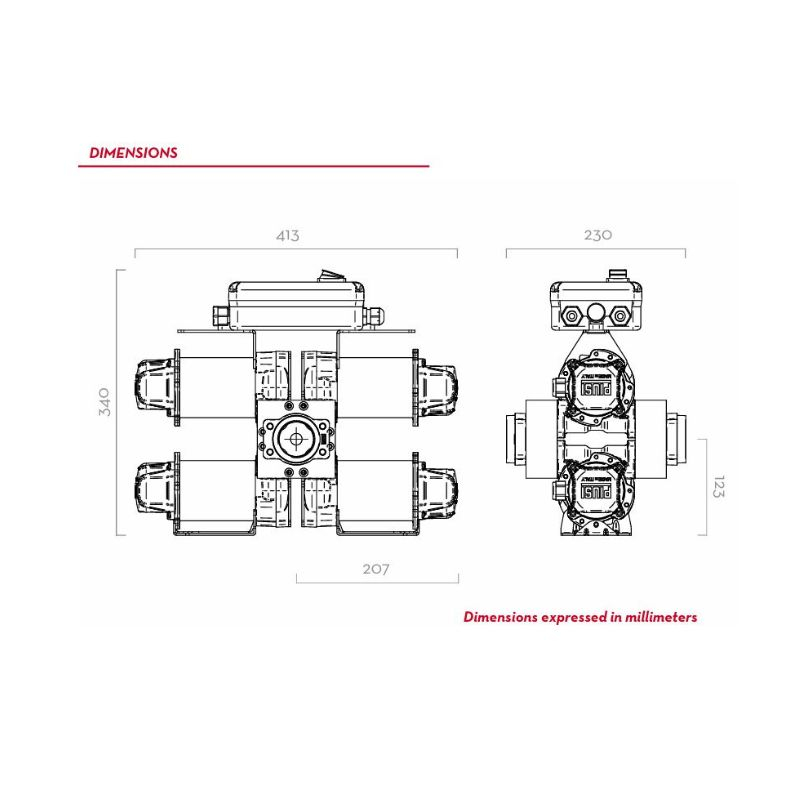 Unitate portabila pentru transfer motorina ST 200 DC 24 V, debit 185 l/min [3]