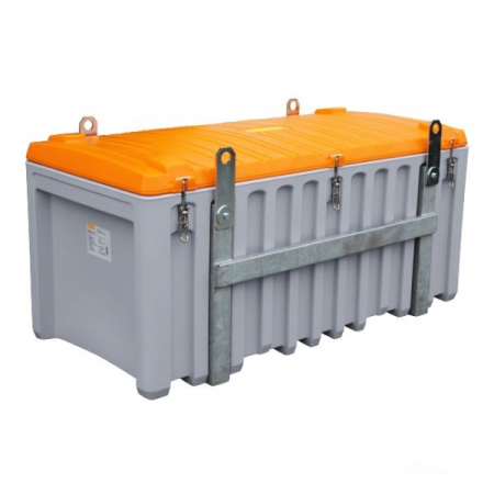 Cutii depozitare scule - Cutie depozitare scule CEMBox 750 l pentru macara, gri-portocaliu