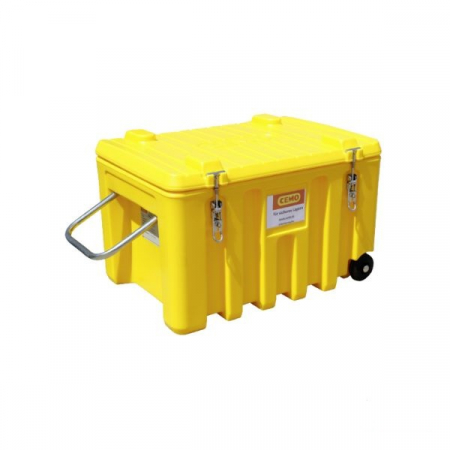 Cutii depozitare scule - Cutie depozitare scule CEMBox Trolley 150 l, galbena