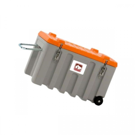 Cutii depozitare scule - Cutie depozitare scule CEMBox Trolley 150 l, gri-portocaliu