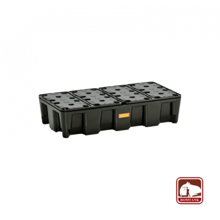Cuve de retentie - Cuva de retentie din PE cu gratar 80x40x18 cm, volum 35 l
