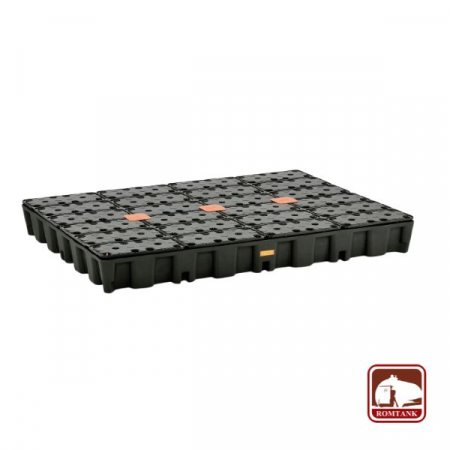 Cuva de retentie din PE cu gratar 160x120x18 cm, volum 250 l
