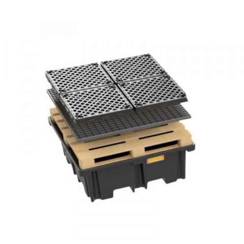 Cuva de retentie din PE fara gratar 129x129x48 cm, volum 400 l [2]