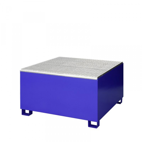 Cuve de retentie - Cuva retentie din otel pentru IBC cu gratar, GS1 vopsit, 135x125x74 cm, volum 1000 l