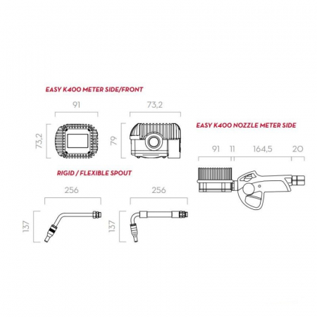 Pistol pentru ulei Easy K400 cu contor si spout fix [2]