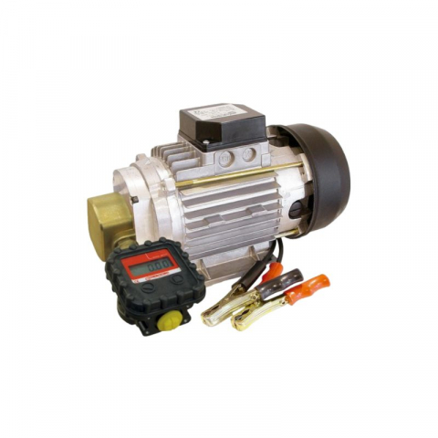 Pompe - Pompa transfer ulei SEA-90 12V cu debitmetru electronic MGE-40, debit 20-25 l/min