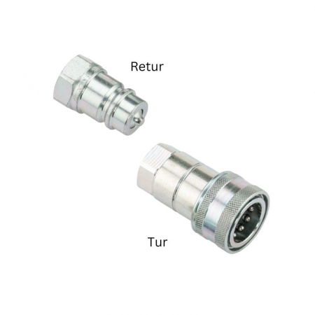 Rezervor generator DT MOBIL PRO PE 440 cu 2 conexiuni cu cuplare rapidă (1 x tur, 1 x retur) [3]