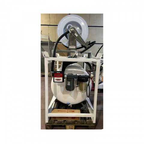 Rezervor mobil metalic pentru benzina Mobiltank GRG 350 l, 220V, cu debitmetru, filtru si tambur automat
