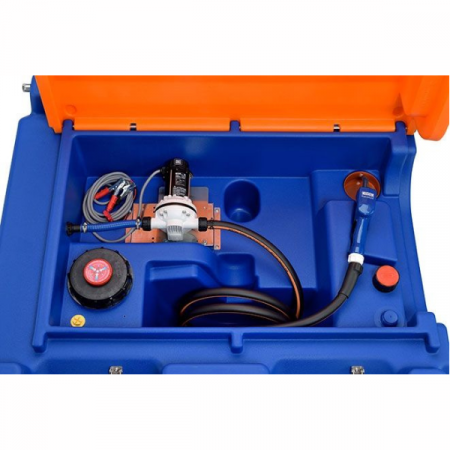 Rezervor mobil pentru AdBlue 980 L, cu pompa electrica de 12V, cu capac suspendat [1]