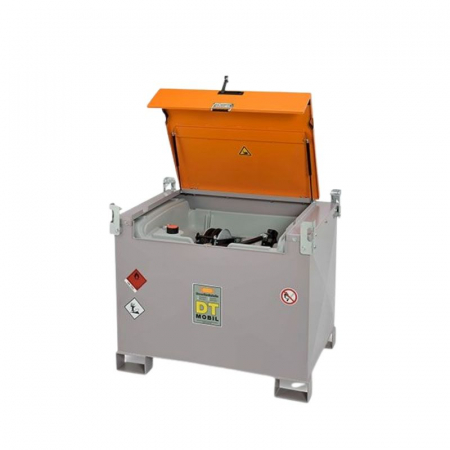 Produse - Rezervor mobil pentru motorina DT-Mobil PRO PE 440l Premium, 12V, debitmetru si tambur furtun
