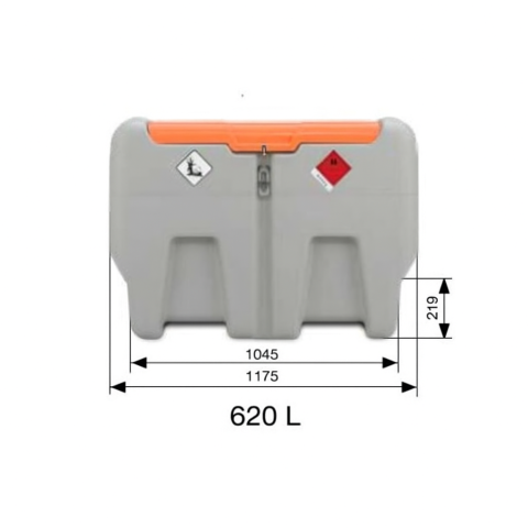 Rezervor mobil pentru motorina DT-Mobile Easy 620 l, cu pompa electrica 12 V, 40l/min, cu capac [4]